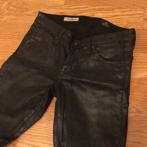 Black coated jeans